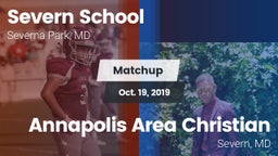 Matchup: Severn School vs. Annapolis Area Christian  2019
