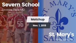 Matchup: Severn School vs. St. Mary's  2019
