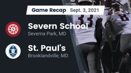 Recap: Severn School vs. St. Paul's  2021