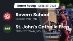 Recap: Severn School vs. St. John's Catholic Prep  2023