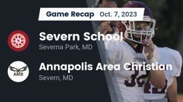 Recap: Severn School vs. Annapolis Area Christian  2023