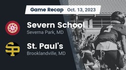 Recap: Severn School vs. St. Paul's  2023