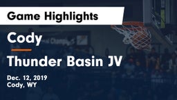 Cody  vs Thunder Basin JV Game Highlights - Dec. 12, 2019