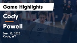 Cody  vs Powell  Game Highlights - Jan. 10, 2020
