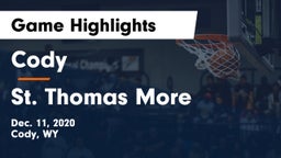 Cody  vs St. Thomas More  Game Highlights - Dec. 11, 2020