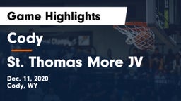 Cody  vs St. Thomas More JV Game Highlights - Dec. 11, 2020