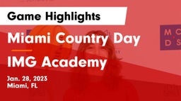 Miami Country Day  vs IMG Academy Game Highlights - Jan. 28, 2023