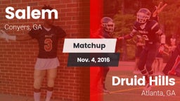 Matchup: Salem  vs. Druid Hills  2016