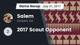 Recap: Salem  vs. 2017 Scout Opponent 2017