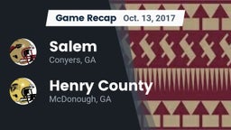 Recap: Salem  vs. Henry County  2017
