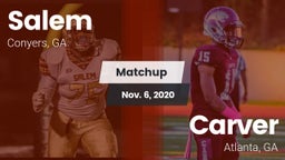Matchup: Salem  vs. Carver  2020