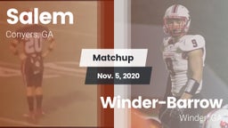 Matchup: Salem  vs. Winder-Barrow  2020