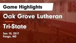 Oak Grove Lutheran  vs Tri-State Game Highlights - Jan 10, 2017