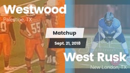 Matchup: Westwood  vs. West Rusk  2018