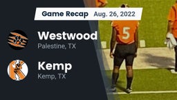 Recap: Westwood  vs. Kemp  2022