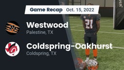 Recap: Westwood  vs. Coldspring-Oakhurst  2022