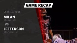 Recap: Milan  vs. Jefferson  2016