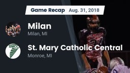Recap: Milan  vs. St. Mary Catholic Central  2018