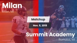 Matchup: Milan  vs. Summit Academy  2019