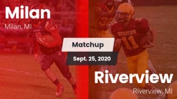 Matchup: Milan  vs. Riverview  2020