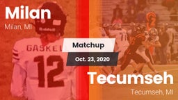Matchup: Milan  vs. Tecumseh  2020
