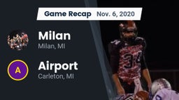 Recap: Milan  vs. Airport  2020