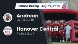Recap: Andrean  vs. Hanover Central  2018