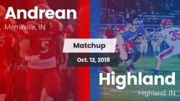 Matchup: Andrean  vs. Highland  2018