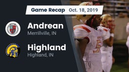 Recap: Andrean  vs. Highland  2019