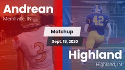 Matchup: Andrean  vs. Highland  2020