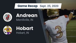 Recap: Andrean  vs. Hobart  2020