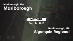 Matchup: Marlborough High vs. Algonquin Regional  2016