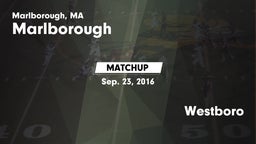 Matchup: Marlborough High vs. Westboro 2016