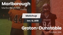 Matchup: Marlborough High vs. Groton-Dunstable  2018