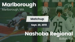 Matchup: Marlborough High vs. Nashoba Regional  2019