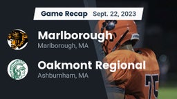 Recap: Marlborough  vs. Oakmont Regional  2023