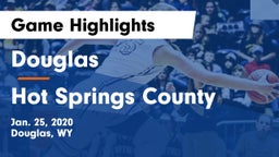 Douglas  vs Hot Springs County  Game Highlights - Jan. 25, 2020