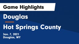 Douglas  vs Hot Springs County  Game Highlights - Jan. 7, 2021