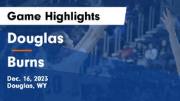 Douglas  vs Burns  Game Highlights - Dec. 16, 2023