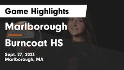 Marlborough  vs Burncoat HS Game Highlights - Sept. 27, 2023