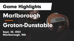 Marlborough  vs Groton-Dunstable  Game Highlights - Sept. 28, 2023