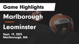 Marlborough  vs Leominster  Game Highlights - Sept. 19, 2023