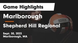 Marlborough  vs Shepherd Hill Regional  Game Highlights - Sept. 30, 2023