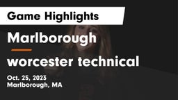 Marlborough  vs worcester technical  Game Highlights - Oct. 25, 2023