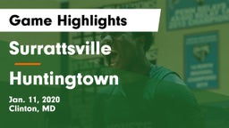 Surrattsville  vs Huntingtown  Game Highlights - Jan. 11, 2020