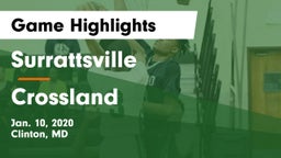 Surrattsville  vs Crossland  Game Highlights - Jan. 10, 2020