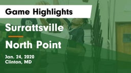 Surrattsville  vs North Point  Game Highlights - Jan. 24, 2020