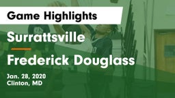 Surrattsville  vs Frederick Douglass  Game Highlights - Jan. 28, 2020