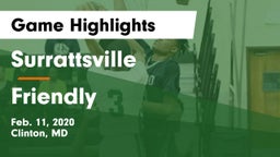 Surrattsville  vs Friendly Game Highlights - Feb. 11, 2020