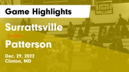 Surrattsville  vs Patterson  Game Highlights - Dec. 29, 2022